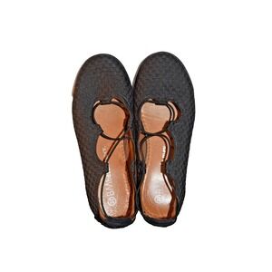 B.Bernie Mev Woven Mary Jane Comfort Shoes Lightweight Black Size 37‎